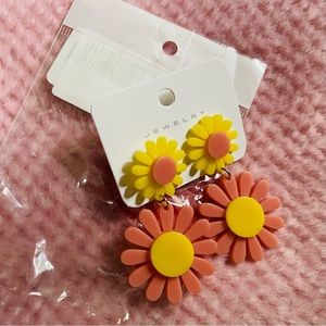 60s 70s Daisy Earrings for..sy Jewelry.